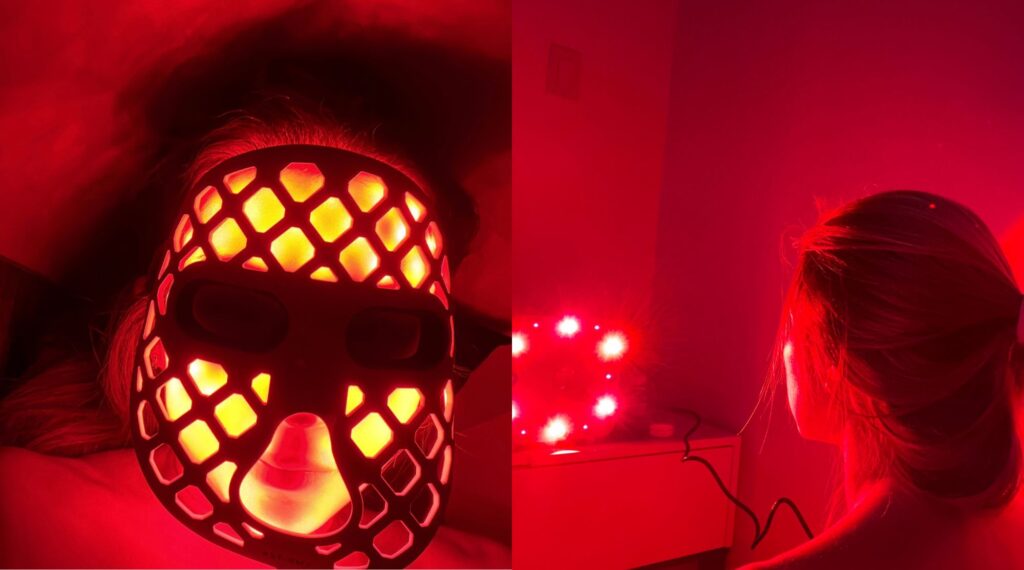 Uso de máscara facial - terapia luz roja para reducción de melasma - testimonio Ysis Palacio - tualimentoesencial